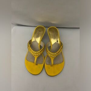 Michael Kors Alexi Thong Women's Leather Sandals Size 7M